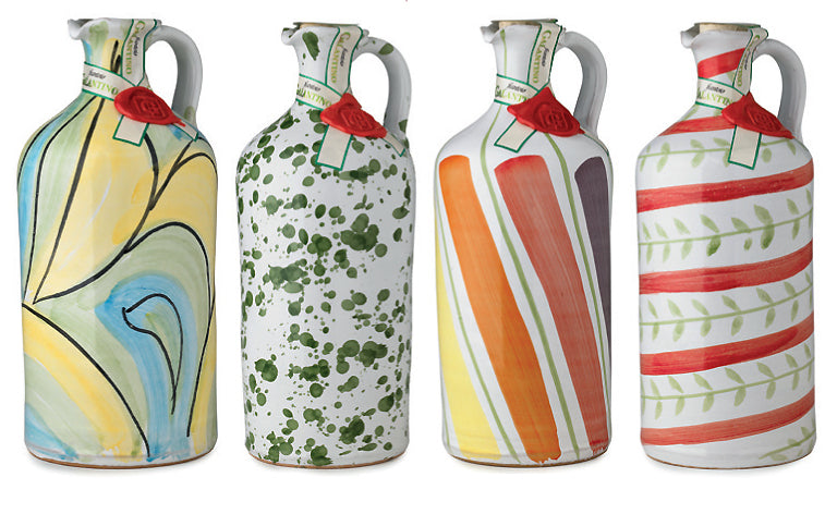 Puglian Extra Virgin Olive oil in a Contemporary Pot 0.5L