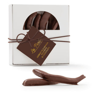 Chocolate covered orange peel