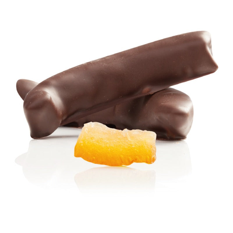 Chocolate covered orange peel