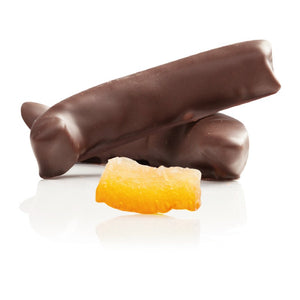 Chocolate covered orange peel